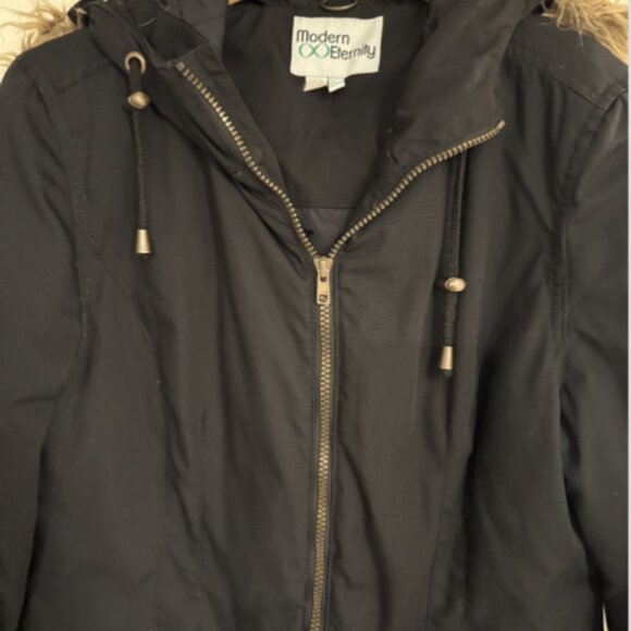 WOMEN'S MODERN MATERNITY ZIP-UP INSULATED DOWN SIZE MEDIUM JACKET COAT - Picture 2 of 5